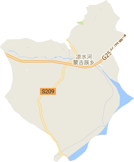 凉水河蒙古族乡电子地图