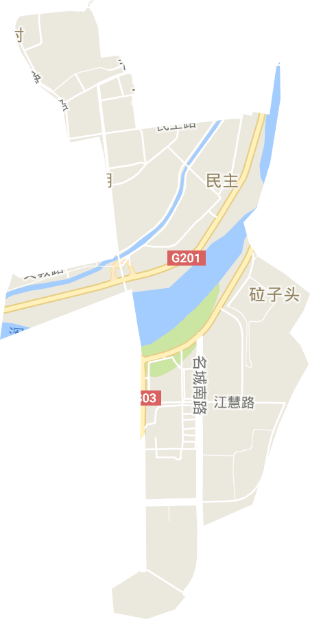 民主街道电子地图