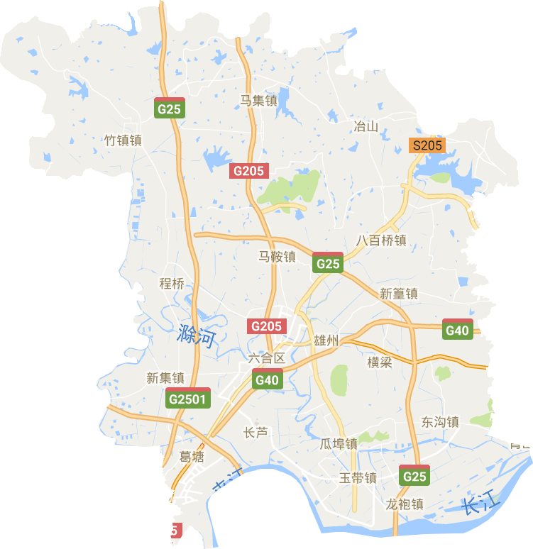 六合区电子地图