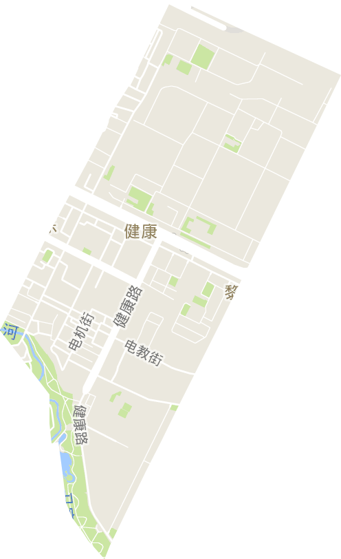 健康路街道电子地图