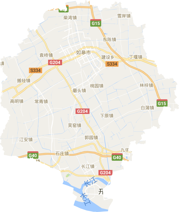 如皋市电子地图