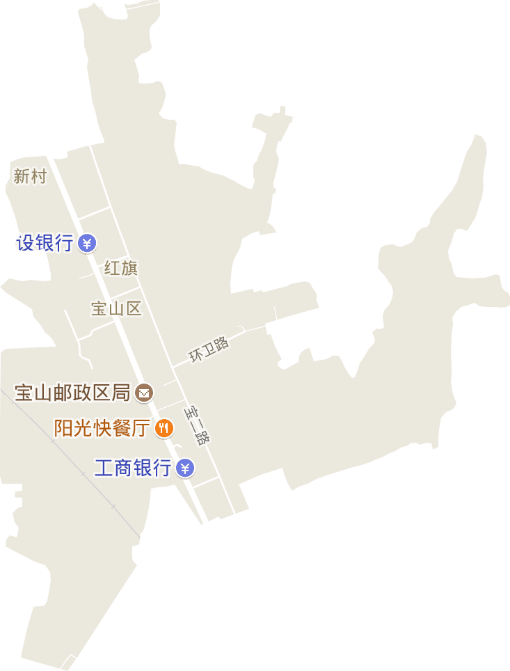 红旗街道电子地图