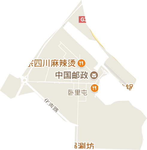 卧里屯街道电子地图