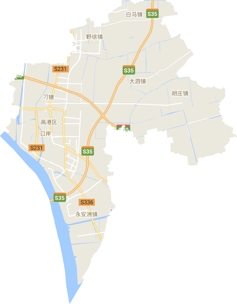 高港区电子地图