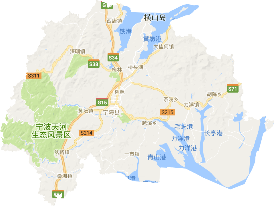 宁海县电子地图高清版大图
