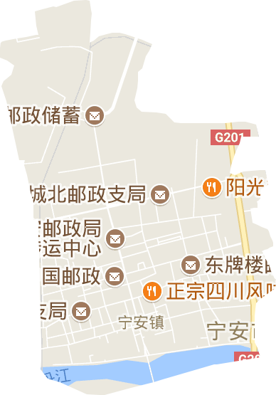 城区街道电子地图