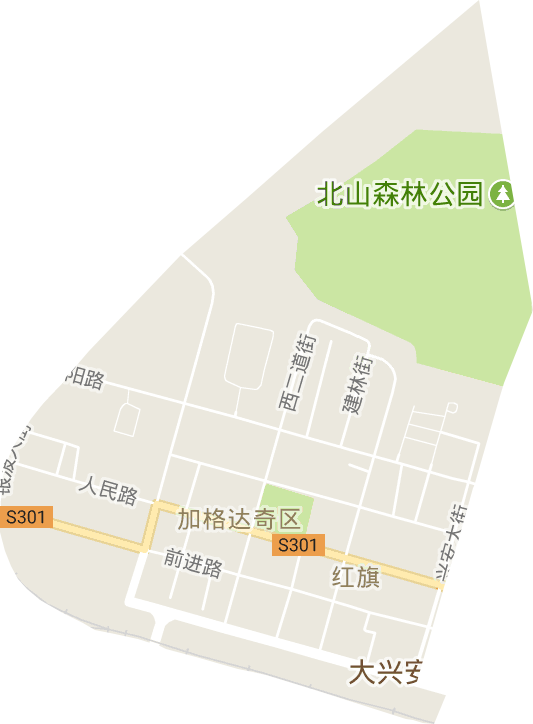 红旗街道电子地图