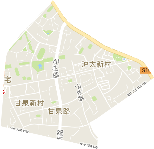 甘泉路街道电子地图