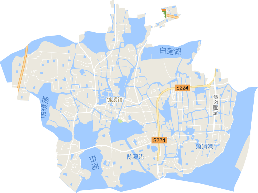 锦溪镇电子地图