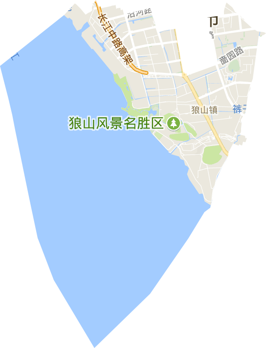 狼山镇街道电子地图