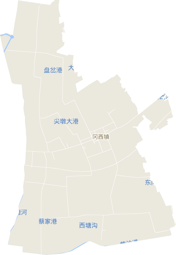 冈西镇电子地图
