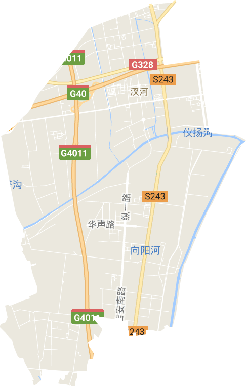 汊河街道电子地图