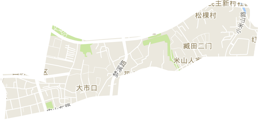 大市口街道电子地图