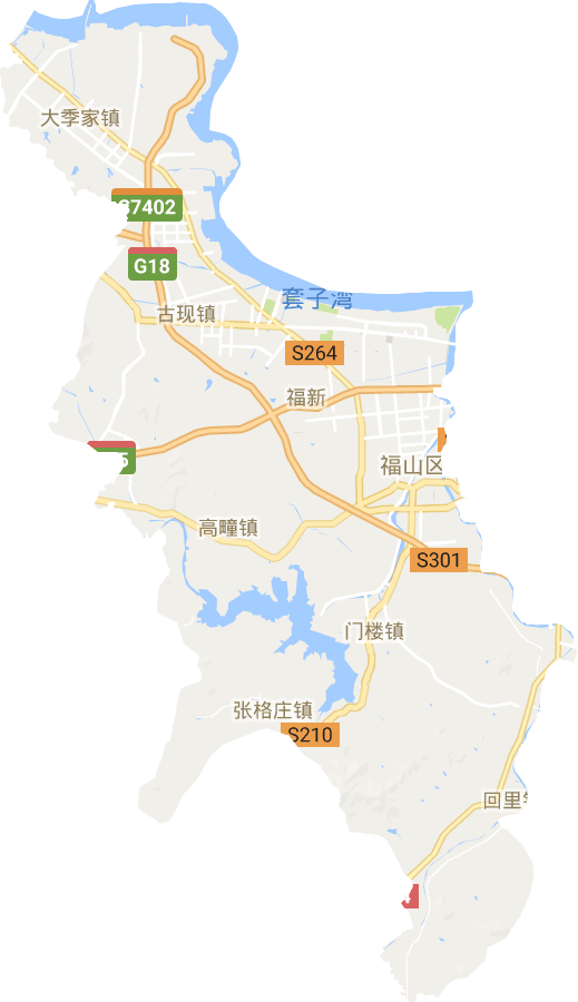 福山区电子地图高清版大图
