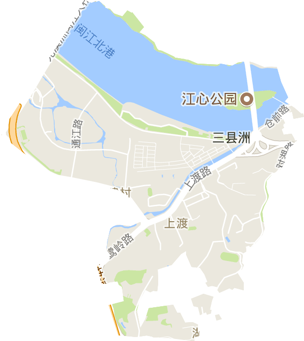 上渡街道电子地图