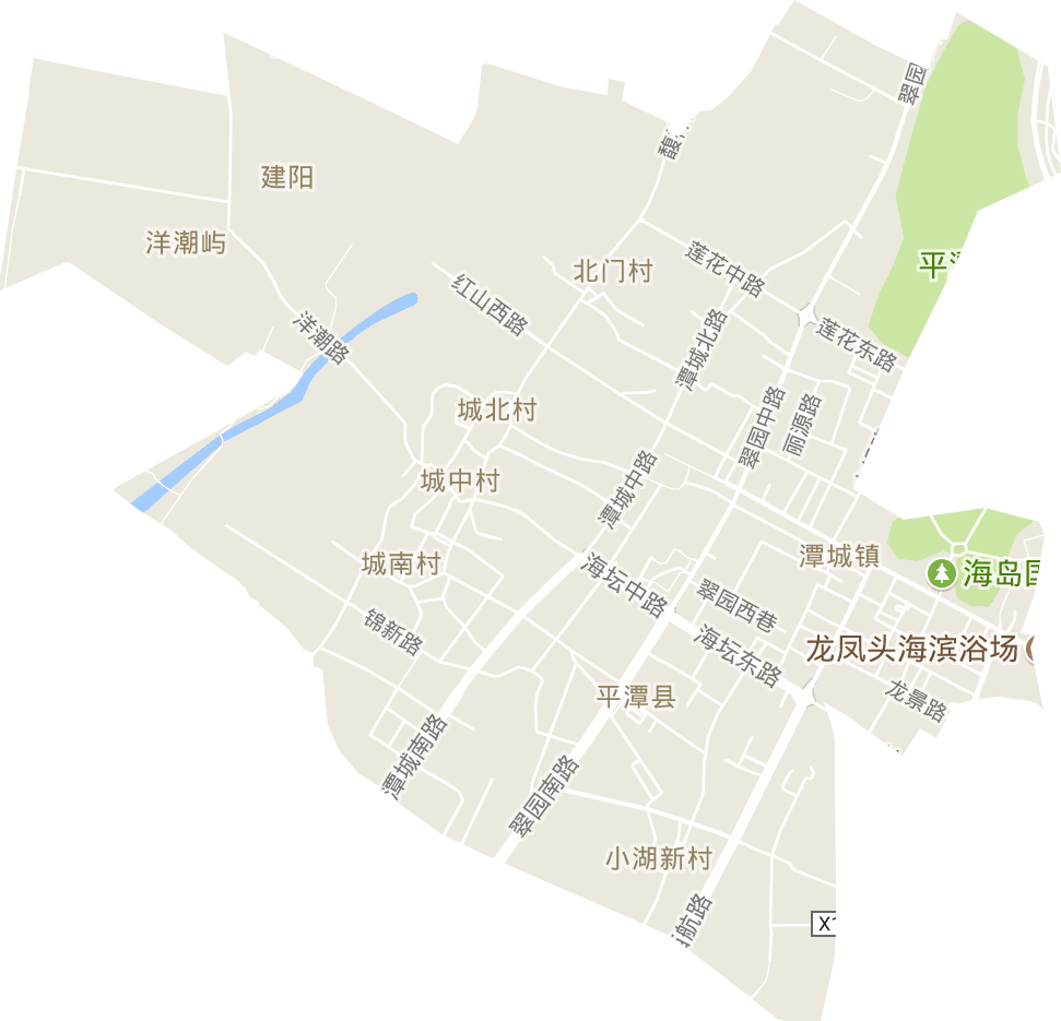 潭城镇电子地图