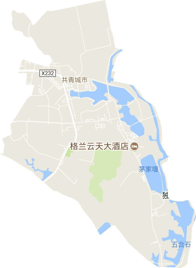 茶山街道电子地图