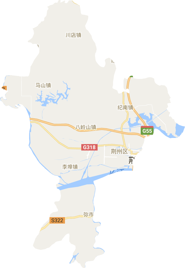 荆州区电子地图