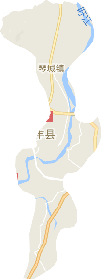 琴城镇电子地图