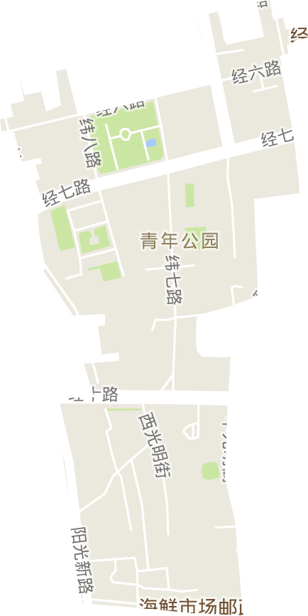 青年公园街道电子地图