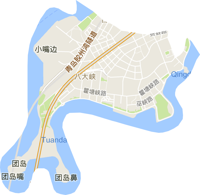 八大峡街道电子地图