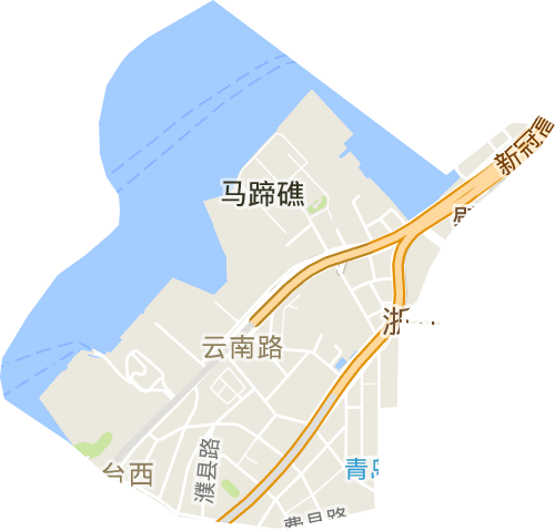 云南路街道电子地图