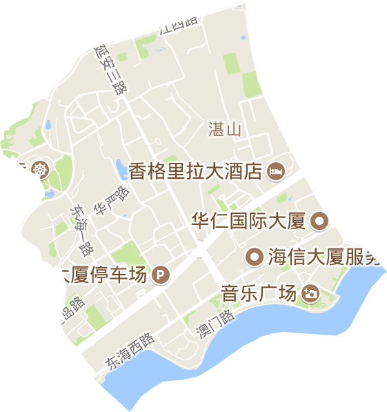 湛山街道电子地图