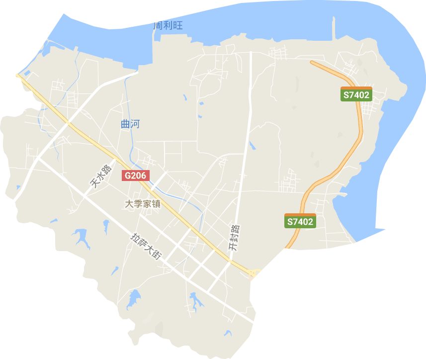 大季家街道（烟台开发区）电子地图