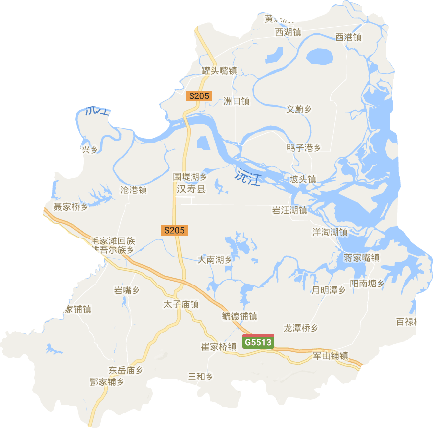 汉寿县电子地图