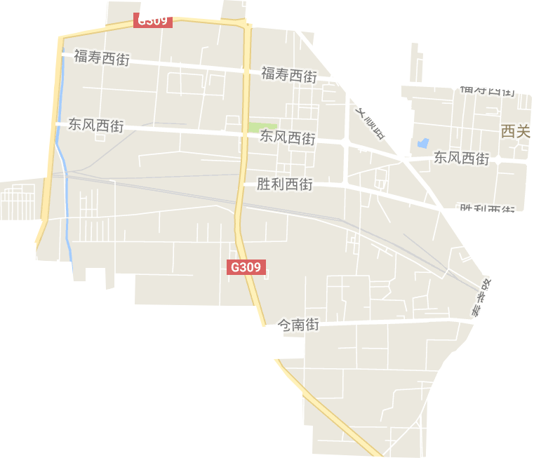 西关街道电子地图