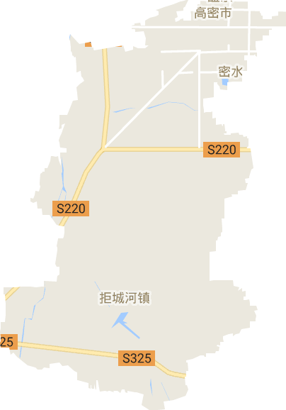 高密市密水街道电子地图