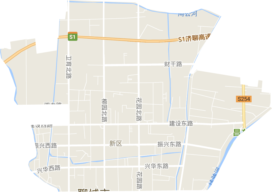 新区街道电子地图