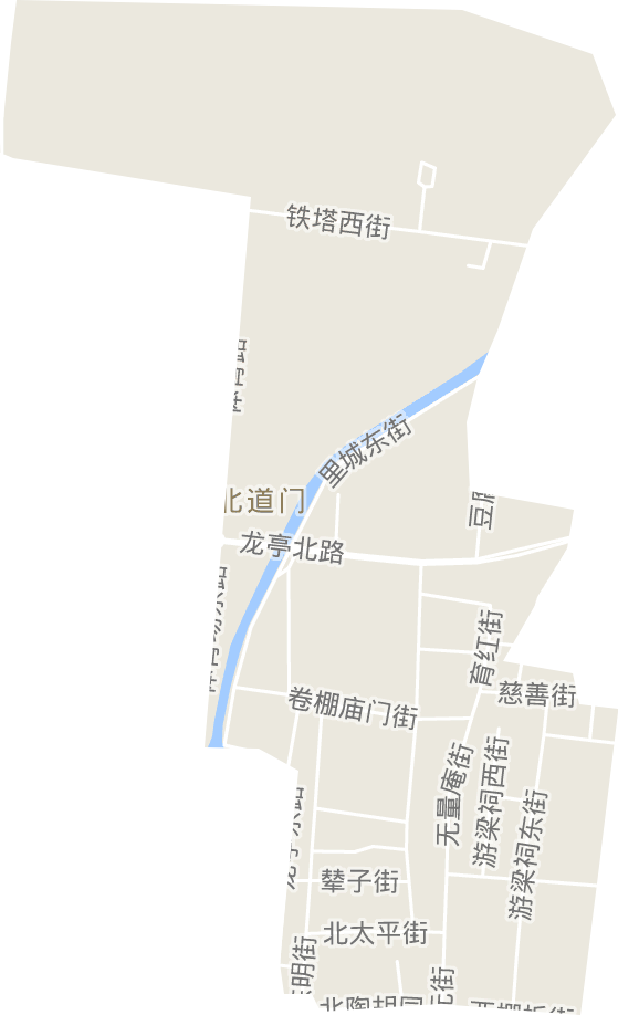 北道门街道电子地图