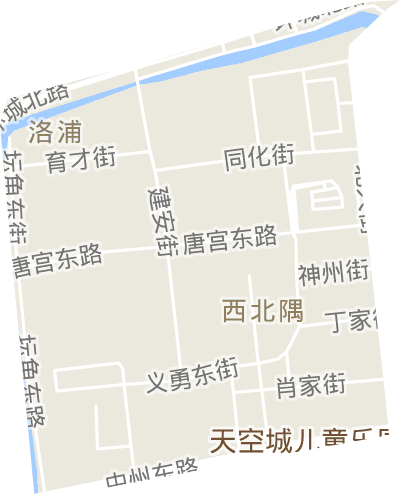 西北隅街道电子地图