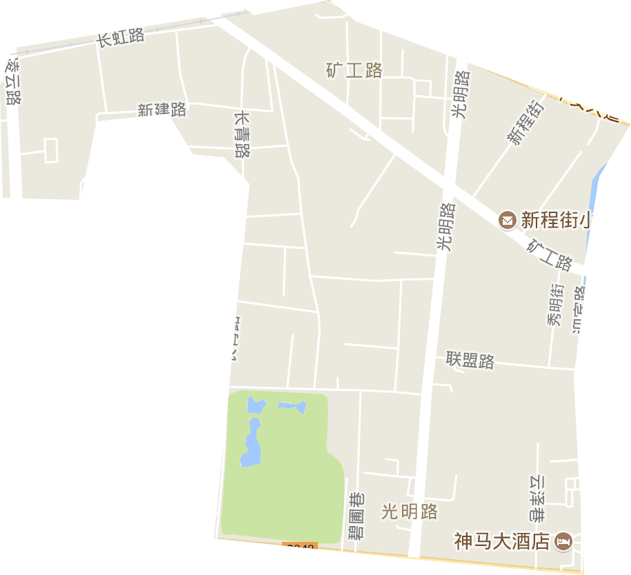 光明路街道电子地图