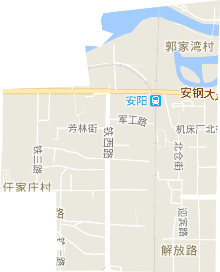 铁西路街道电子地图