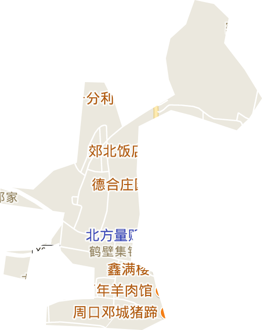 鹤山街街道电子地图