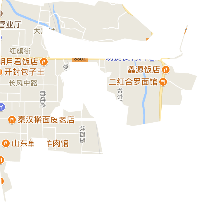 长风中路街道电子地图