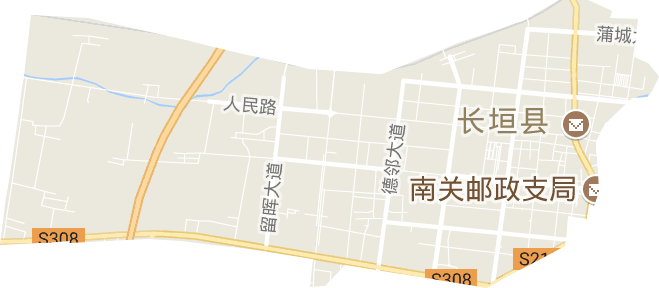 蒲西街道电子地图