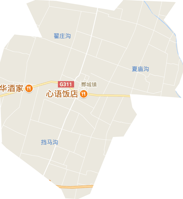 酇城镇电子地图