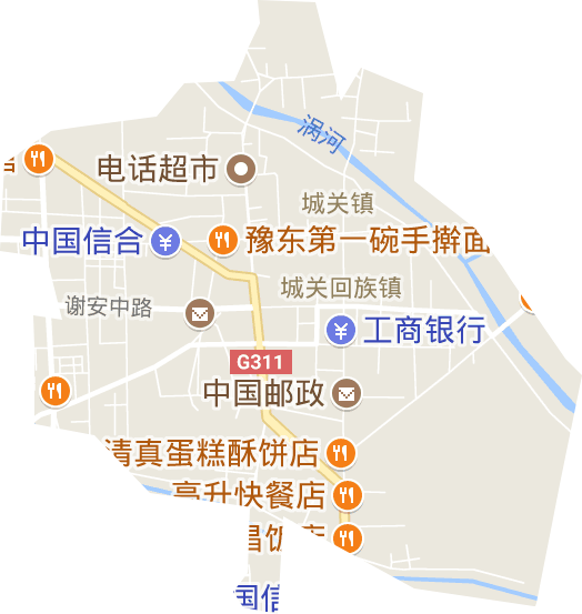 城关回族镇电子地图