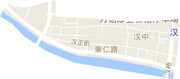 汉中街道电子地图