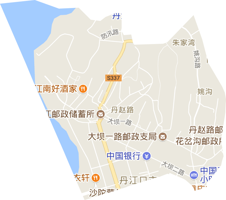 大坝路街道电子地图