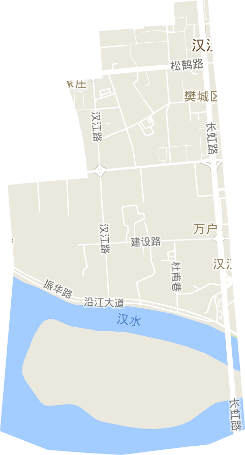汉江街道电子地图