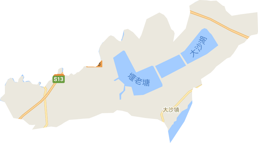 大沙湖管理区电子地图