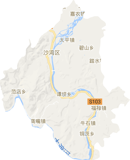 沙湾区电子地图