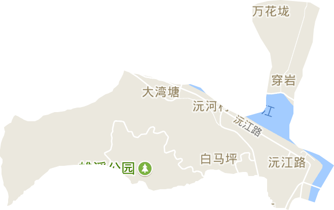 沅江路街道电子地图