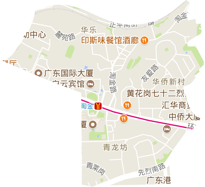 华乐街道电子地图