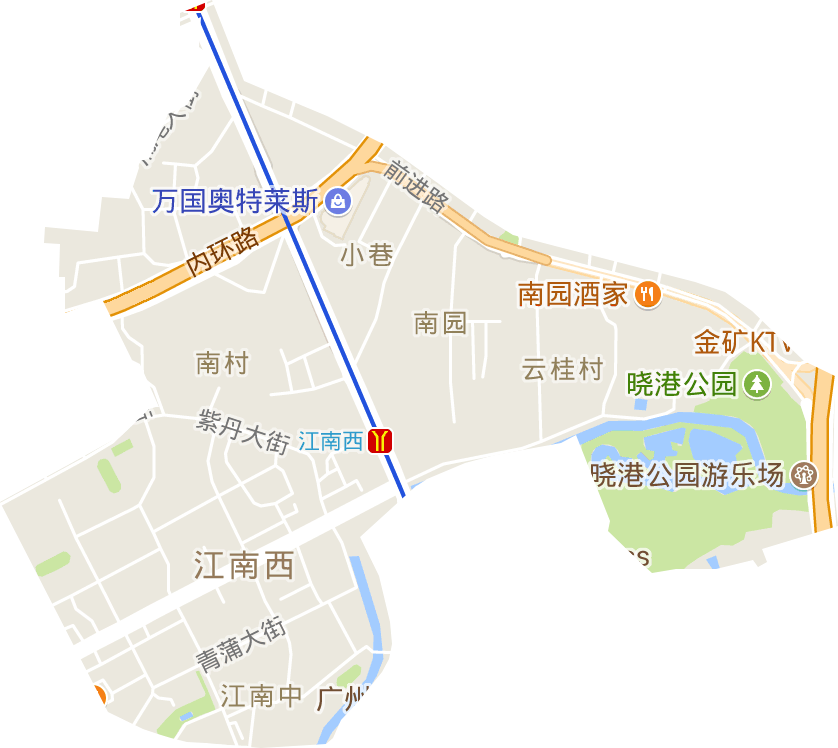 江南中街道电子地图