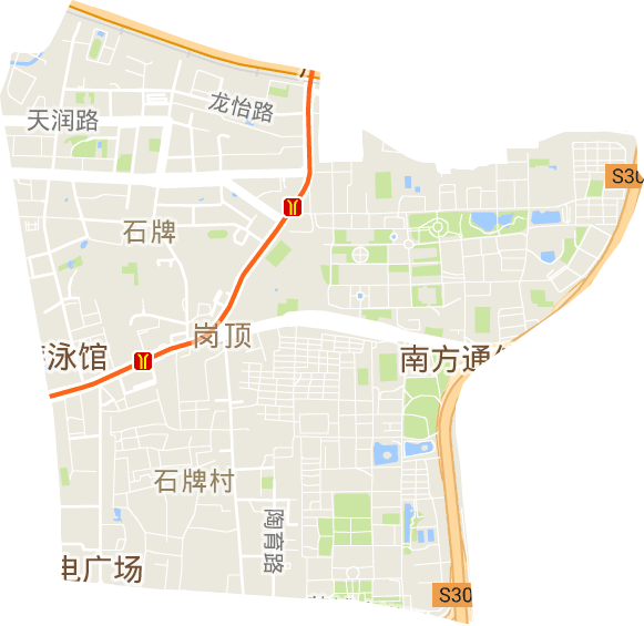 石牌街道电子地图